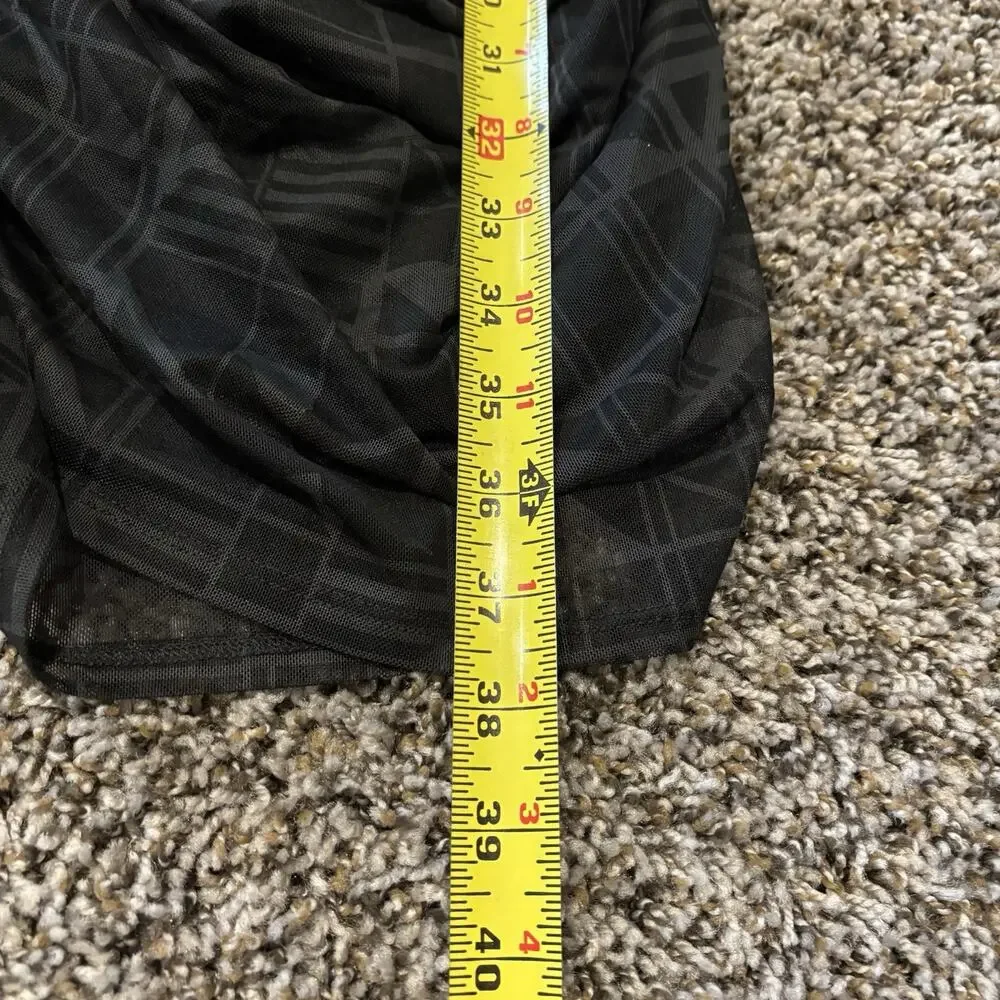 Nike Tank Dress XS Black Shirred Bodycon - Picture 11 of 13